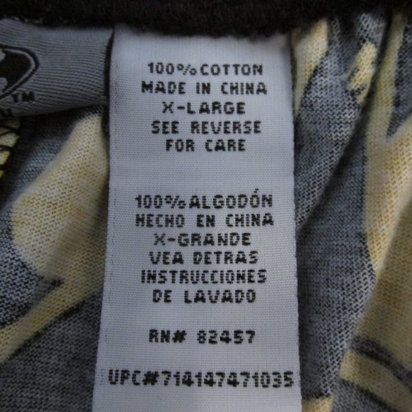 BATMAN MEN'S SIZE XL KNIT JOGGER SLEEP PANTS BLACK YELLOW GOLD DRAWSTRING NWT - Picture 7 of 10